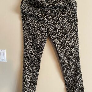 NWT Sezane animal print pants
